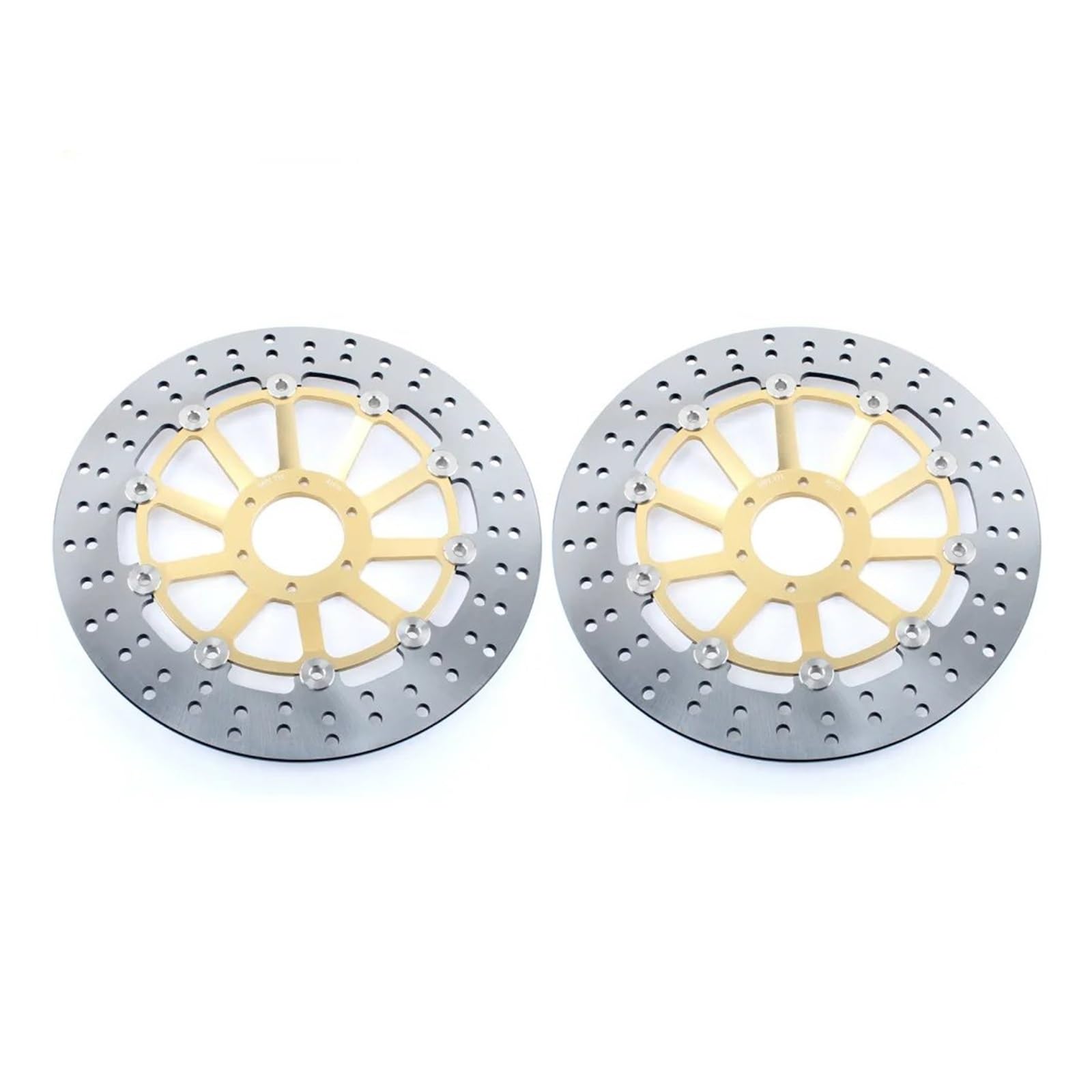 Bremsscheibe Motorrad Für CB600F Für Hornet 2000 2001 2002 2003 2004 2005 2006 Bremsscheiben Vorne Scheiben Rotoren Set Bremsscheibenrotor(Round yellow) von DECTER