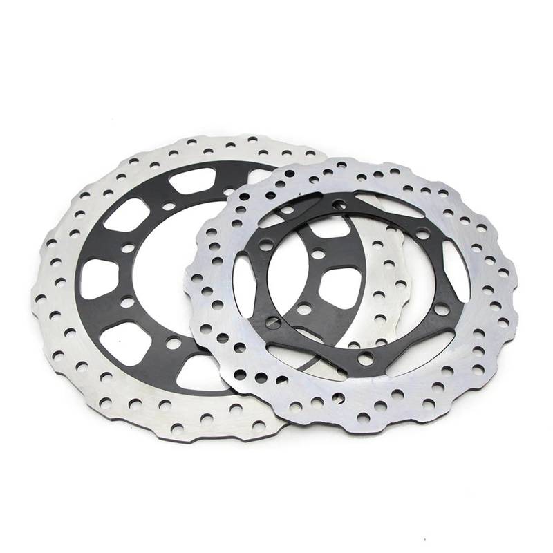 Bremsscheibe Motorrad Für Kawasaki KL650 Für KLR650 2008-2018 280mm 242mm Motorrad Bremsscheibe Vorne Hinten Disc Bremse Set Bremsscheibenrotor von DECTER