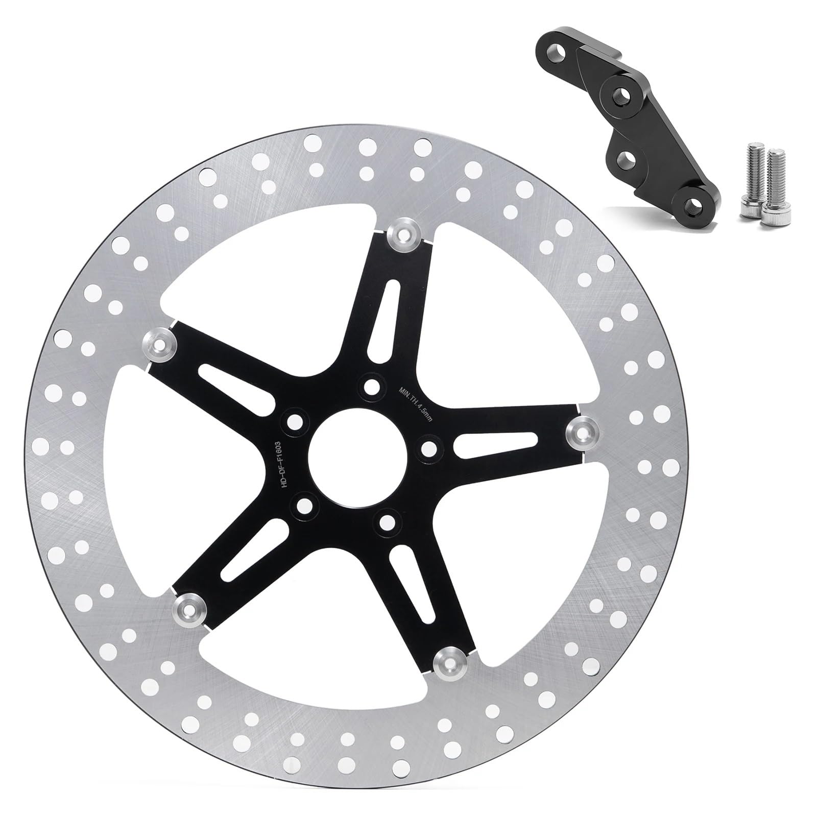 Bremsscheibe Motorrad Für Softail 2000-2014 Für Dyna 2000 2001 2002 2003 2004 2005 13 "14" 15 "Vordere Bremsscheibe Rotor Halterung Bremsscheibenrotor(15 inch) von DECTER