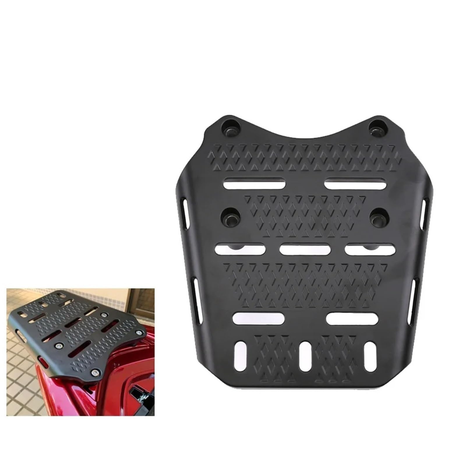 Heckgepäckträger Für PCX 125 150 PCX150 PCX125 2014-2023 Motorrad Hinten Lagerung Box Gepäck Fall Rack Halterung Unterstützung Fracht Halter Panel Motorrad Gepäckträger Hinten(Schwarz) von DECTER