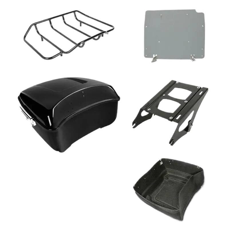 Heckgepäckträger Für Tour Für Pak Für Touring Für Road King Für Street Glide 2014-2019 Motorrad King Pack Stamm Gepäck Montage Rack Grundplatte Motorrad Gepäckträger Hinten von DECTER