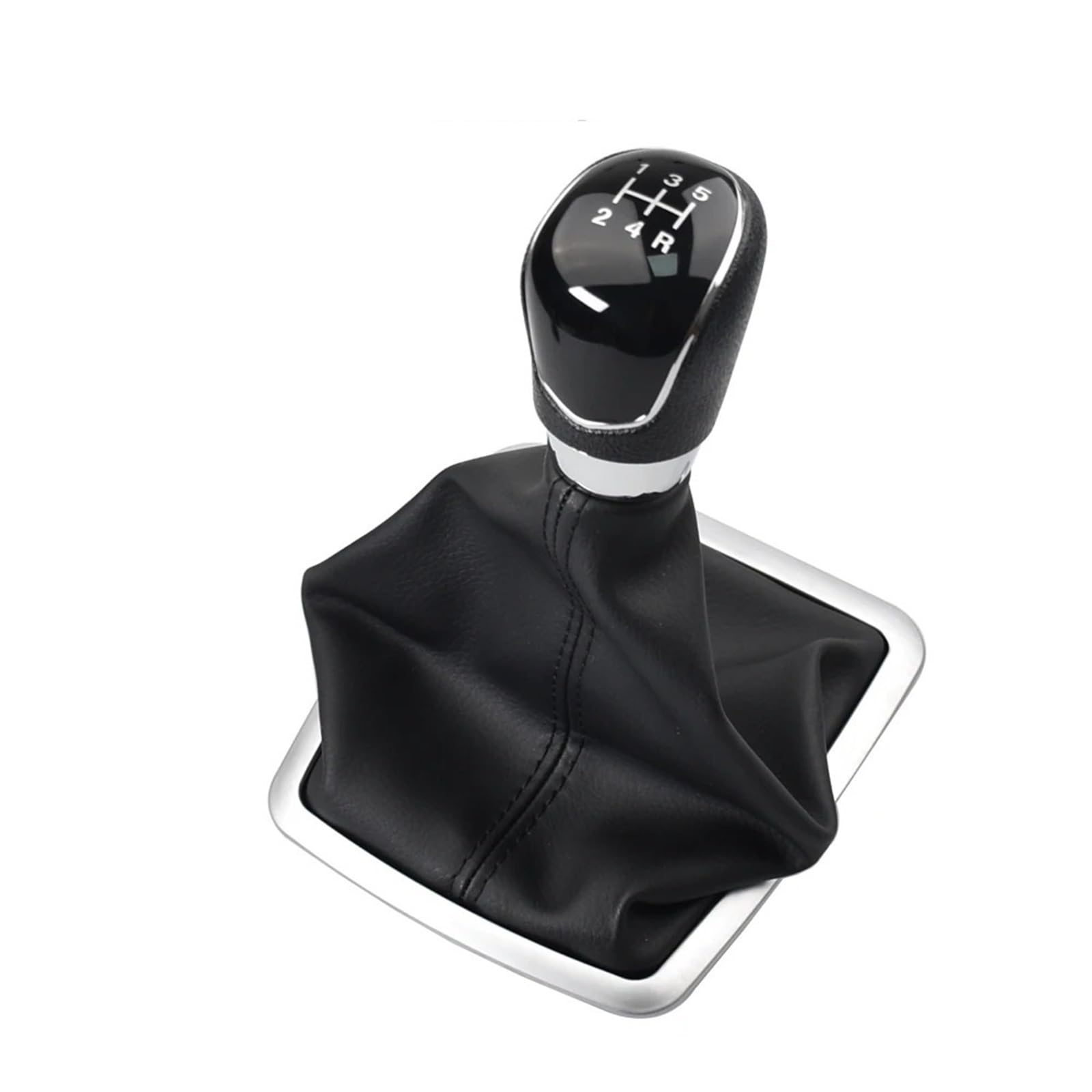 Knopf Schalthebel Für Ford Für Focus 2 MK2 FL Für C-MAX 2006-2011 MK3 MK4 MK7 Staubdichte Abdeckung Schaltknauf Hebel Manuell 5 6 Gang Car Schaltknauf(5 Speed Black Cover) von DECTER