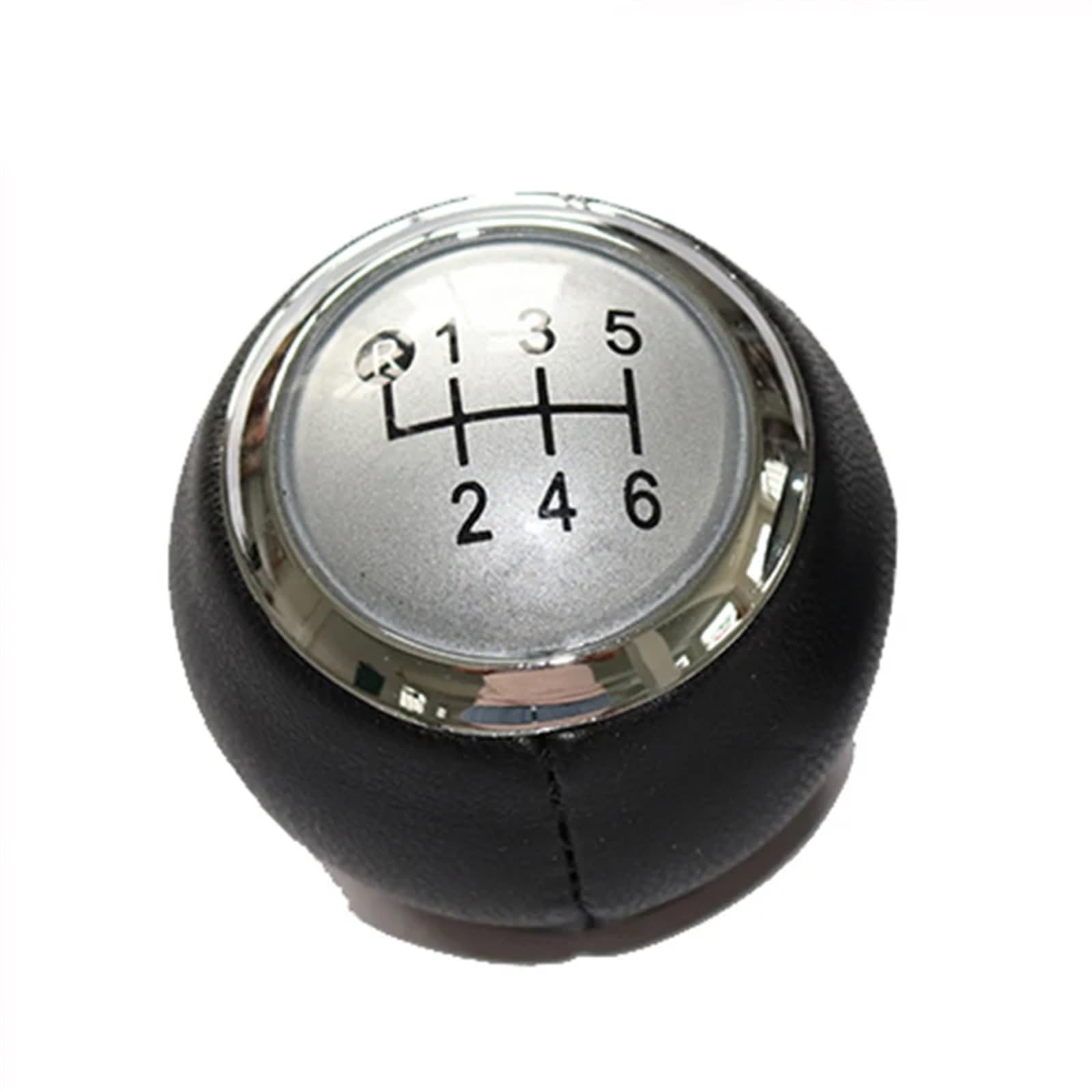 Knopf Schalthebel Für Toyota Für Avensis III T27 Für Von 2008-2015 5/6 Geschwindigkeit PU Manuelle Getriebe Shift Knob Kopf Getriebe Abdeckung Shift Hebel Stick Car Schaltknauf(6 Speed Silver) von DECTER