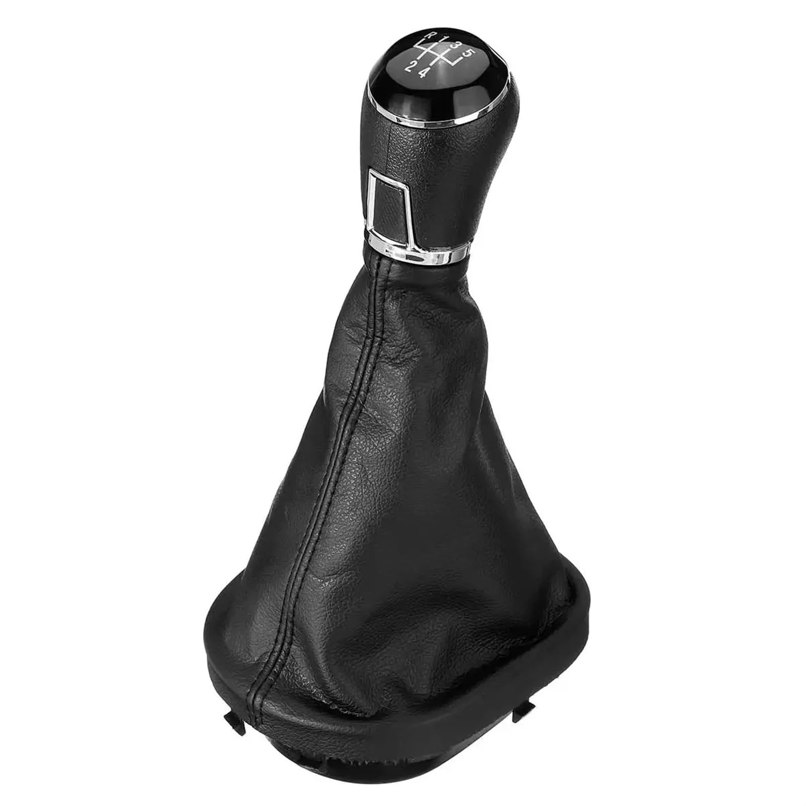 Knopf Schalthebel Für VW Für Touran 2003-2010 Für Caddy MK2 2004-2009 5 Geschwindigkeit/6 Geschwindigkeit Auto Schaltknauf Gearstick Gaiter Boot Car Schaltknauf(5 Speed) von DECTER