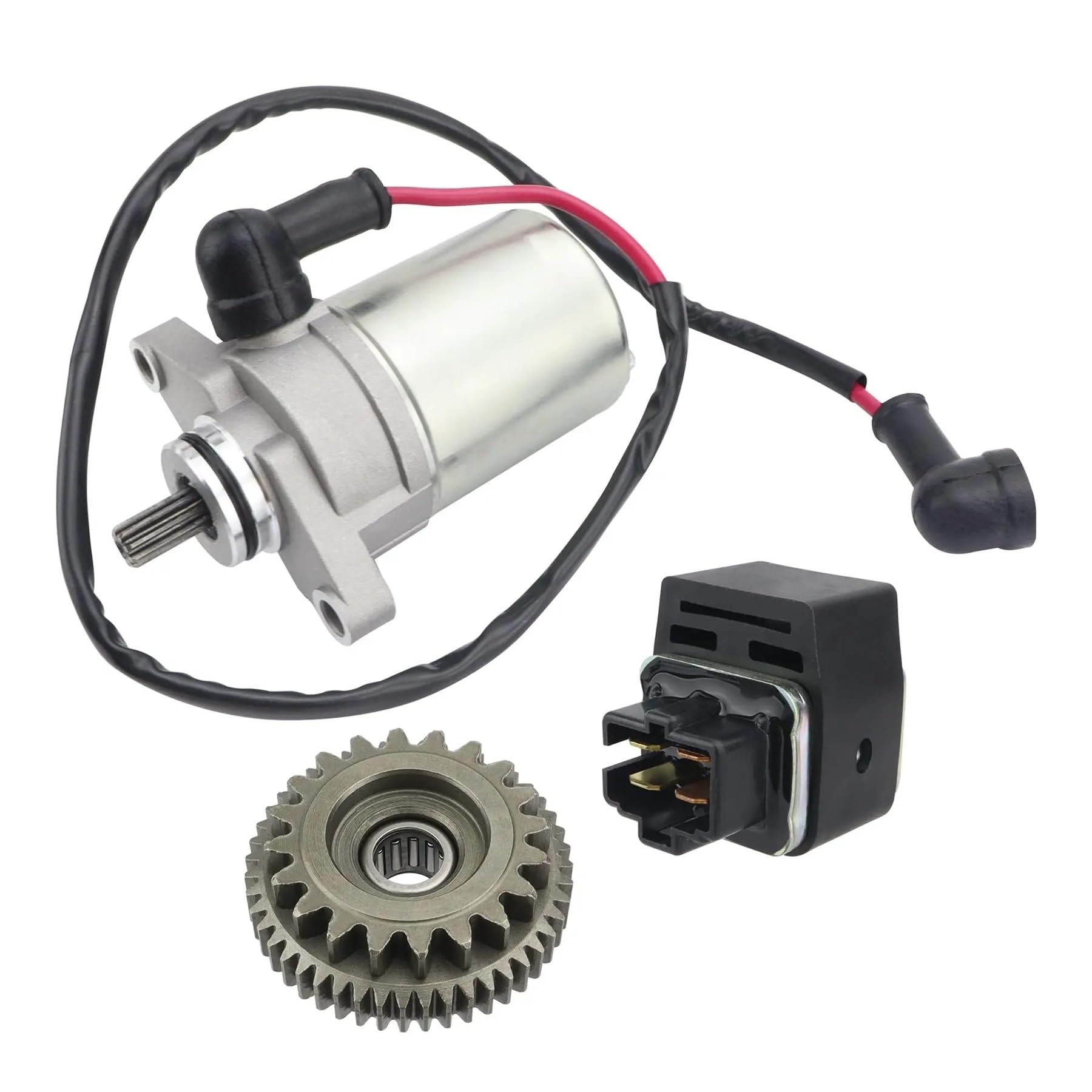 Motor Elektrisch Starter Für Polaris Für Sportsman 90 90X Für Predator 90 2001 2002 2003 2004 2005 2006 Starter Getriebe & Relais 0450533 0451692 650611 Anlasser von DECTER