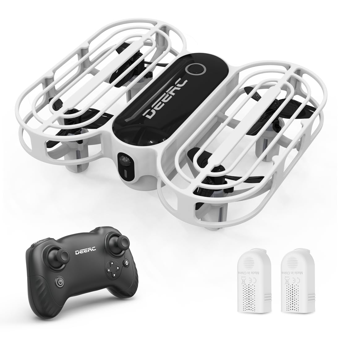 DEERC D11 Mini-Drohne für Kinder, RC LED-Quadrocopter mit Wurf zum Gehen, 3D Flip, Höhenhaltung, 3 Geschwindigkeiten, 3 Batterien für 24 Minuten, Geschenk Spielzeug für Jungen und Mädchen von DEERC