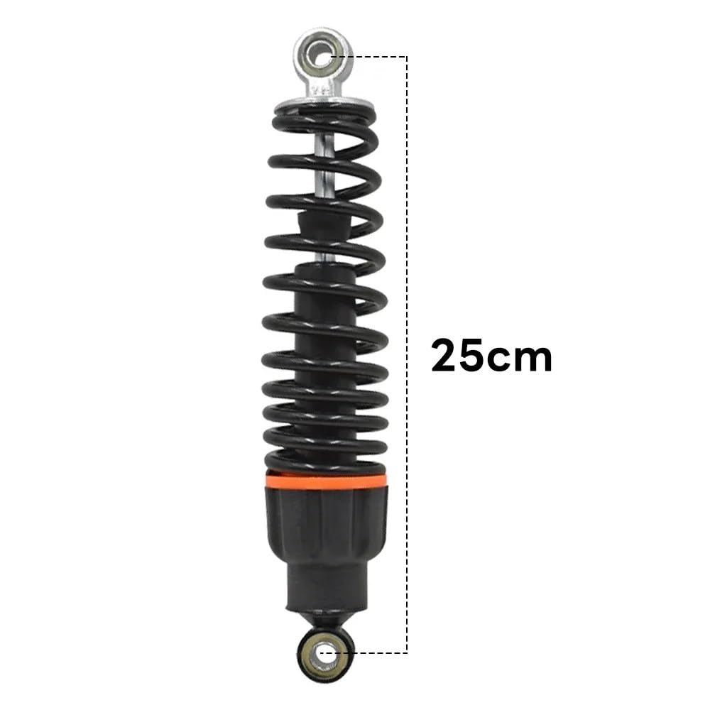 Einstellbare hintere Stoßdämpfer Kompatibel mit elektrische Motorräder, 250 mm, 270 mm, 290 mm, 310 mm, flüssigkeitsgefüllt, 800 lbs Tragfähigkeit(25CM) von DEFIYAN