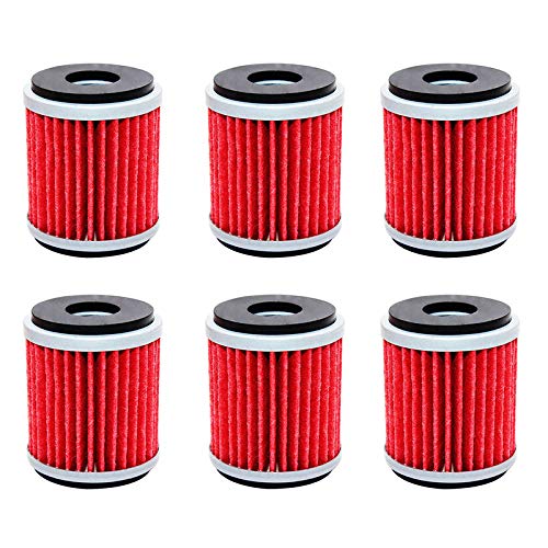 Motorrad-Ölfilter, kompatibel mit MT-125 125 YP125R X-Max 125 2015–2017, YZF R125 125 YZF R125A ABS 2016–2019(6PCS) von DEFIYAN