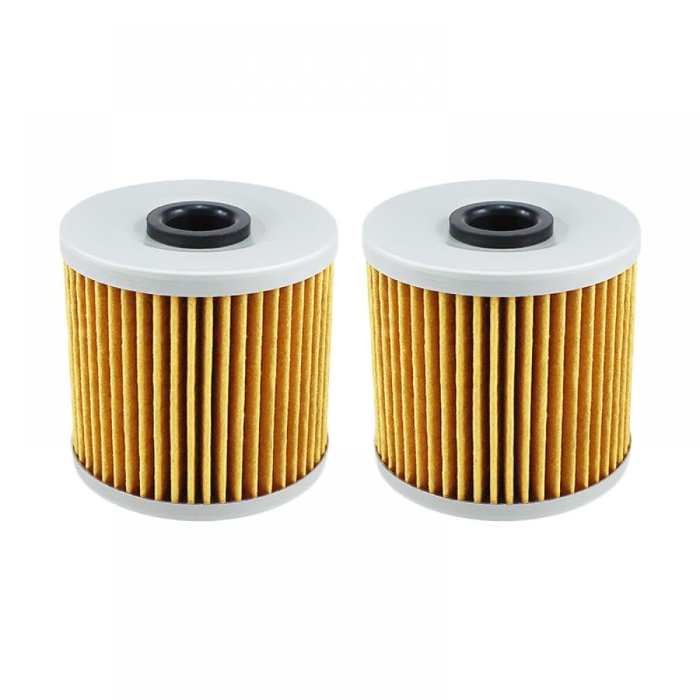 Performance-Motorrad-Ölfilter, kompatibel mit K KL250 KL600 KL650 Tengai 650 KLR250 KLR600 KLR650 Camo KLR 650 KLX650 KLX650R(2PCS-YELLOW) von DEFIYAN