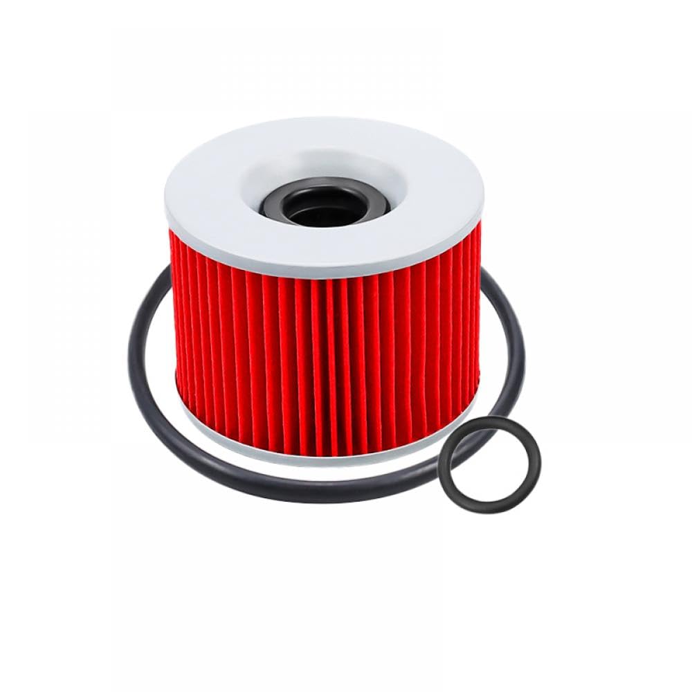 Performance-Motorrad-Ölfilter, kompatibel mit den Modellen K KZ400 KZ440 KZ550 KZ650 KZ700 KZ750 KZ1000 KZ1100(1 PC-RED) von DEFIYAN