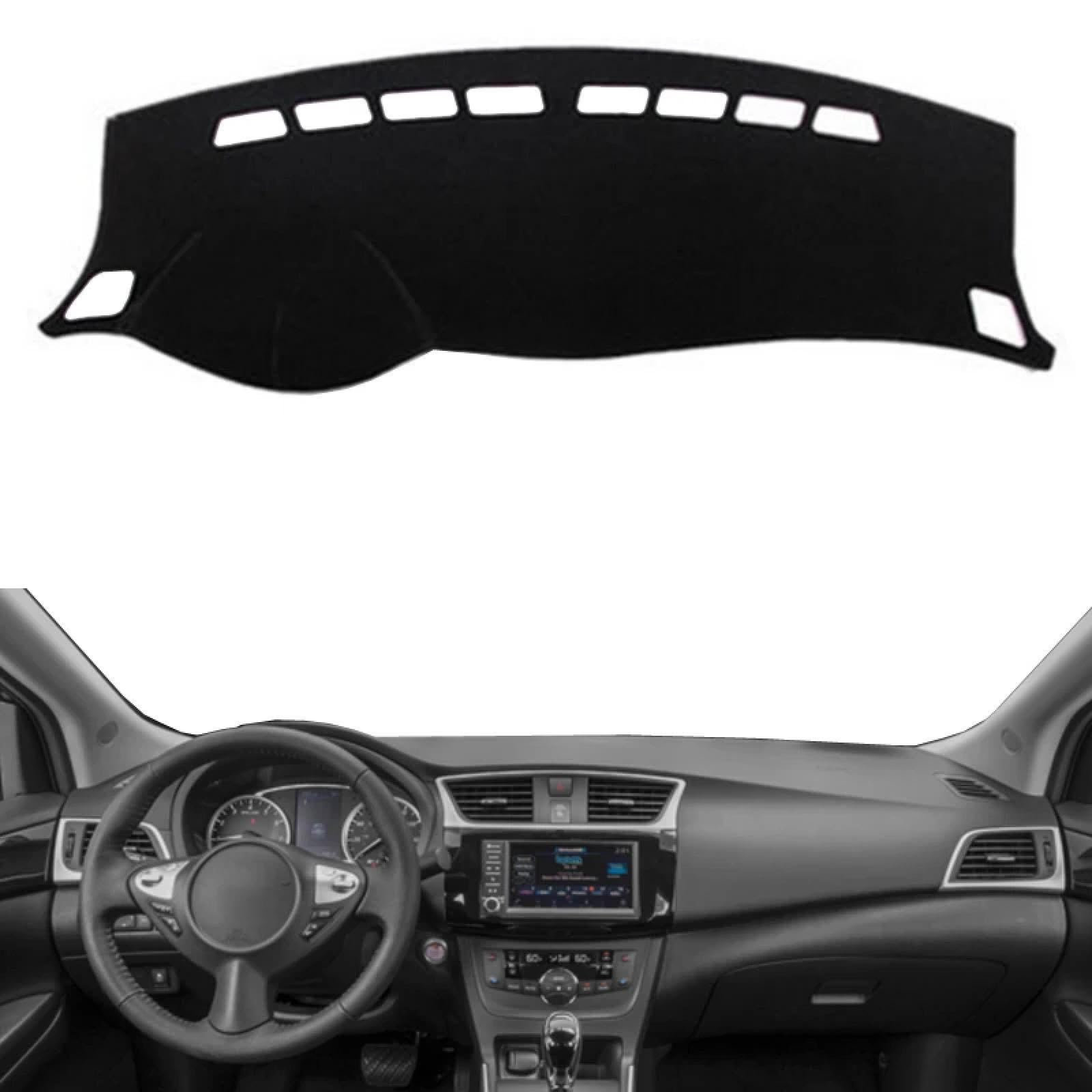 Auto Armaturenbrett Abdeckung Dash Mat Cape, Für Nissan Pulsar/Sylphy B17 Limousine 2013-2017 rutschfeste Sonnenschutz Teppich Pad 2014 2015 2016 Blau von DEHEMUKA