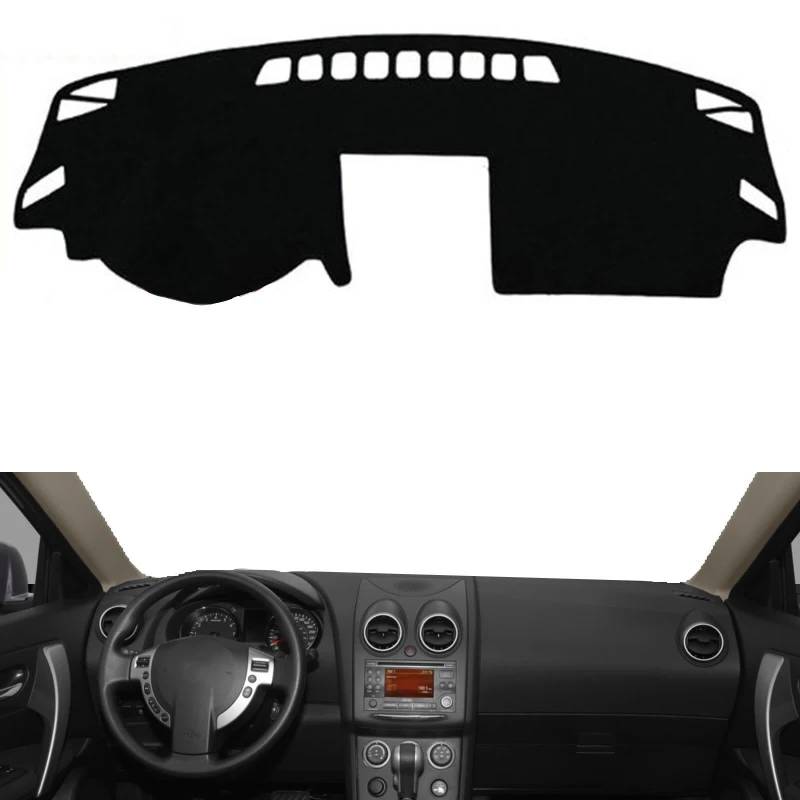 Für Nissan Dualis Qashqai J10 2008 2009 2010 2011 2012 2013, Auto Armaturenbrett Abdeckung Dash Mat Sonnenschutz Pad Teppich Dash Board schwarz von DEHEMUKA