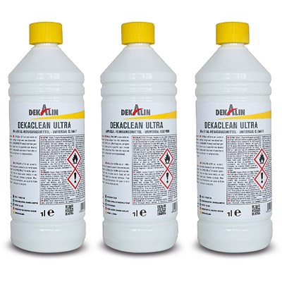 Dekalin 3x Reiniger Dekaclean Ultra Kunststoffflasche 1 l von DEKALIN