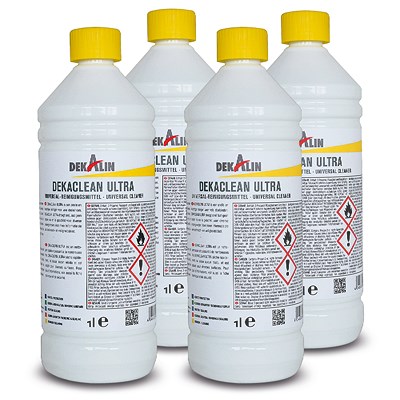 Dekalin 4x Reiniger Dekaclean Ultra Kunststoffflasche 1 l von DEKALIN