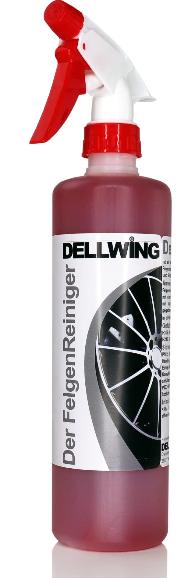 DELLWING Der FelgenReiniger Anwendungsfertig 500ml – Geeignet für behandelte Alufelgen & Stahlfelgen – Nur 1-5 Minuten Einwirkzeit von DELLWING