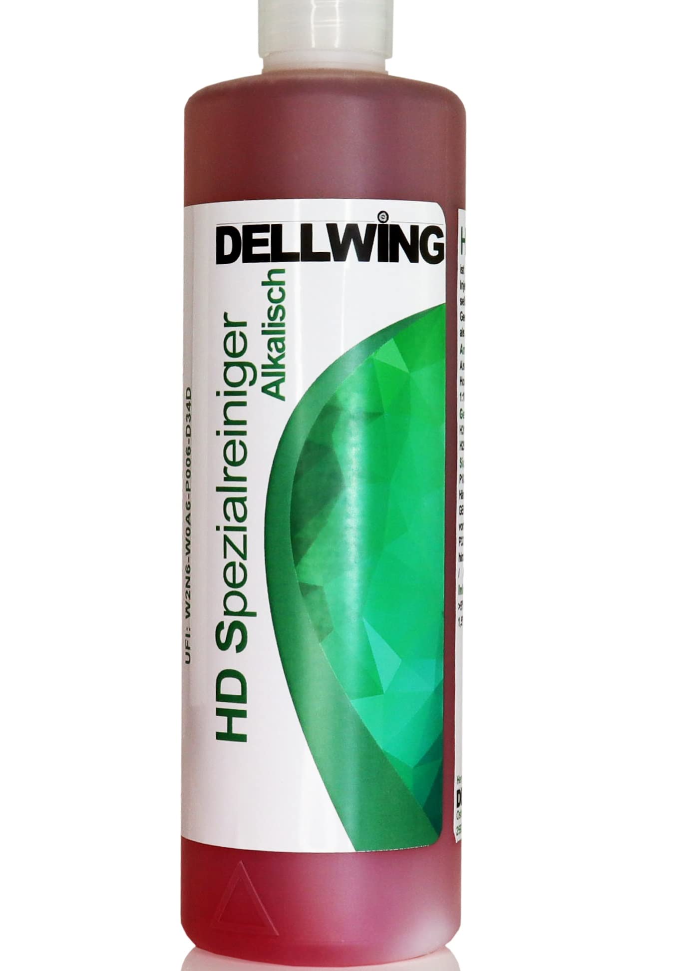 DELLWING HD Spezialreiniger - hochkonzentrierter alkalischer Reiniger für Vergaser, Zylinderköpfe, Injektoren, Einspritzdüsen, als Ultraschallbad, Teilewäsche, Hochdruckreiniger, Sprühlösung - 1L von DELLWING