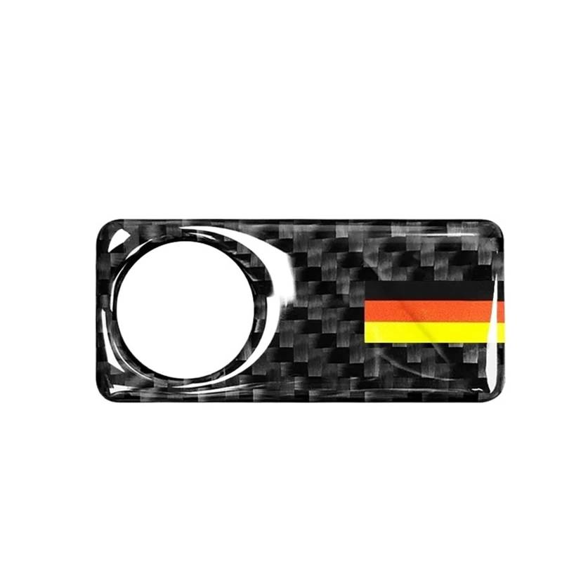 Auto Aufkleber 1Pcs Carbon Faser Auto Handschuh Box Panel Griff Abdeckung Aufkleber Trim Dekor Aufkleber Für Benz C Klasse W204 260 300 2007-2014 Auto Innenraum(Tricolor) von DELORM