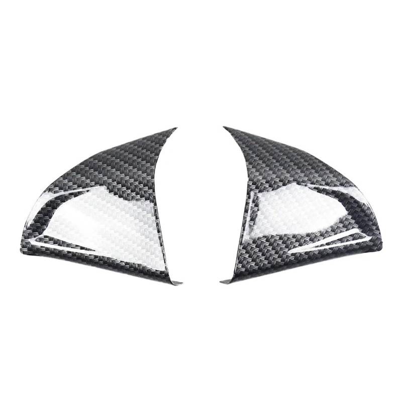 Auto Aufkleber 2PCS Auto Chrom Lenkrad Schutzhülle Trim Aufkleber Fit Für Chevrolet Für Cruze Für Limousine Fließheck 2009-2015 Für Trax Auto Innenraum(A Carbon Fiber) von DELORM