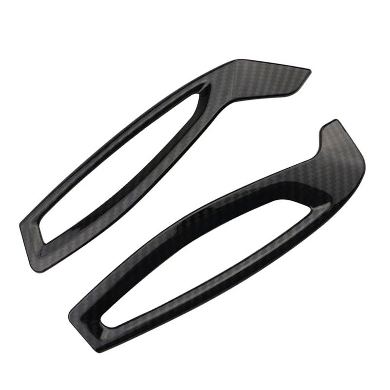 Auto Aufkleber 2Pcs ABS Auto Front Klimaanlage AC Vent Outlet Abdeckung Trim Aufkleber Für Toyota Für CHR 2016-2022 Innen Zubehör Auto Innenraum(Carbon Fiber RHD) von DELORM