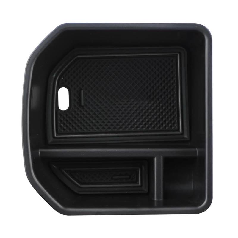 Auto Aufkleber Auto Zentrale Armlehne Lagerung Box Fach Für VW Für Troc 2018 2019 2020 2021 2022 2023 Organizer Zubehör Auto Innenraum(Black mat) von DELORM