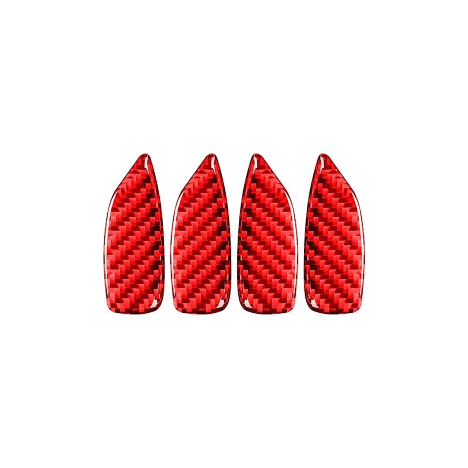 Auto Aufkleber Carbon Fiber Innen Auto Tür Schüssel Trim Abdeckung Dekoration Aufkleber Für 3 Serie E46 323i 328i 330i 325i 1999-2004 Zubehör Auto Innenraum(Rot) von DELORM