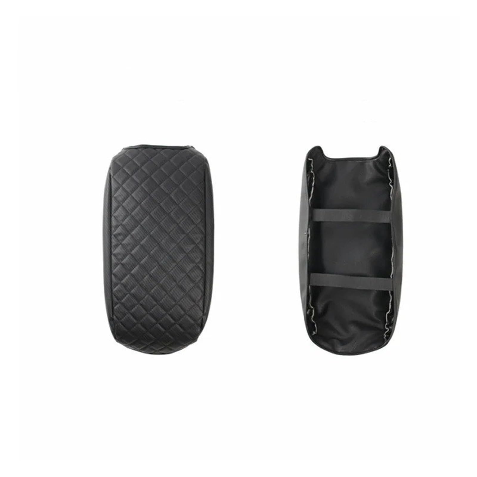 Auto Aufkleber Für Dodge Für Ladegerät Für Chrysler 300C 2011 Up Auto wasserdichte Armlehne Box Kissen Pad Abdeckung Innen Zubehör Auto Innenraum(Carbon Fiber B1) von DELORM