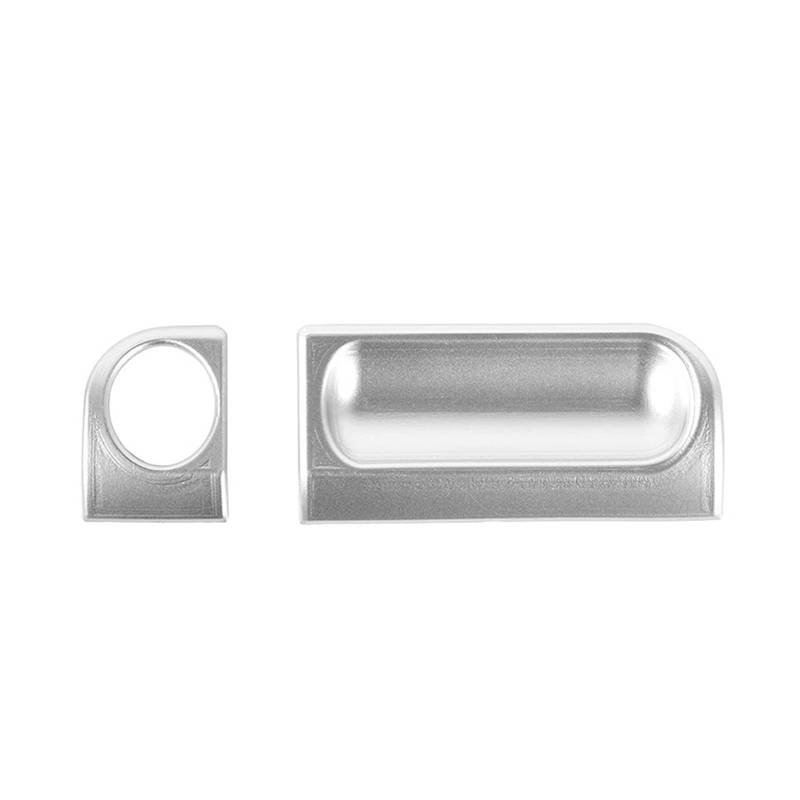 Auto Aufkleber Für Jeep Für Wrangler JK 2007 2008 2009 2010 Auto Armlehne Box Schalter Dekoration Trim Abdeckung Innen Zubehör Auto Innenraum(Silber) von DELORM