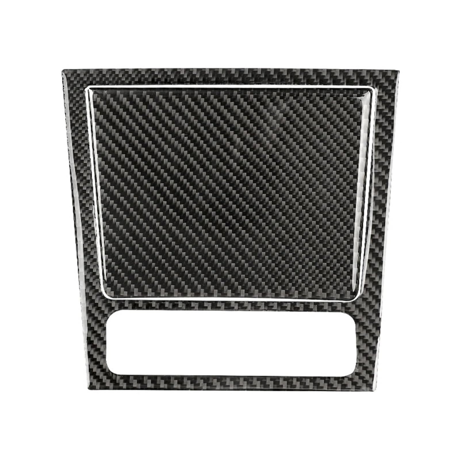 Auto Aufkleber Für VW Für Golf 6 Für GTI R MK6 2008-2012 Carbon Fiber Innen Auto Aschenbecher Panel Rahmen Abdeckung Trim Aufkleber Dekor Auto Zubehör Auto Innenraum(Schwarz) von DELORM