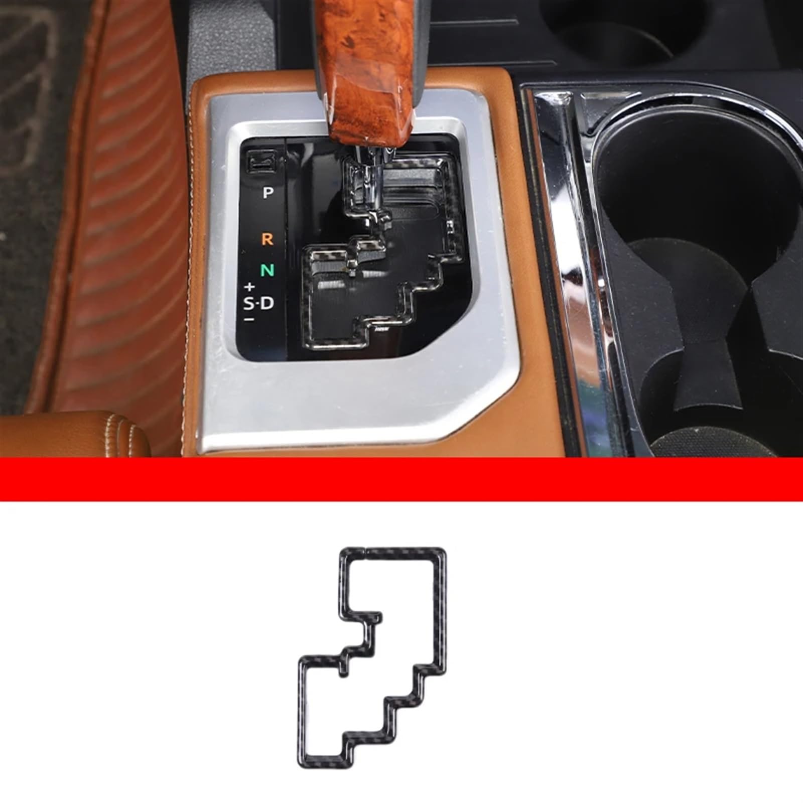 Auto-Luftauslass-Dekoration Für Toyota Für Tundra 2014 2015 2016 2017-2021 Fensterheber Schalter Dashboard Trim Navigation Panel Rahmen Abdeckung ABS Carbon Faser Innenleisten Automobilinnenraum(26) von DELORM