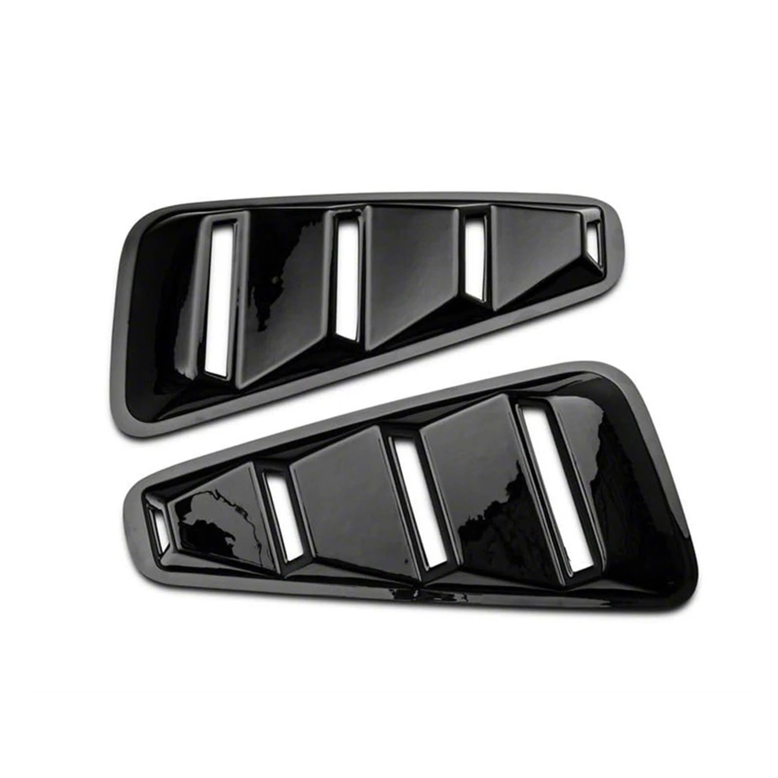 Heckspoiler Lippe 1 Paar Seite Fenster Jalousie Scoop Vent Für Ford Für Mustang 2005 2006 2007 2008 2009 Air Vent Aufkleber Seite Fender Aufkleber Dachspoiler(Glossy Black) von DELORM