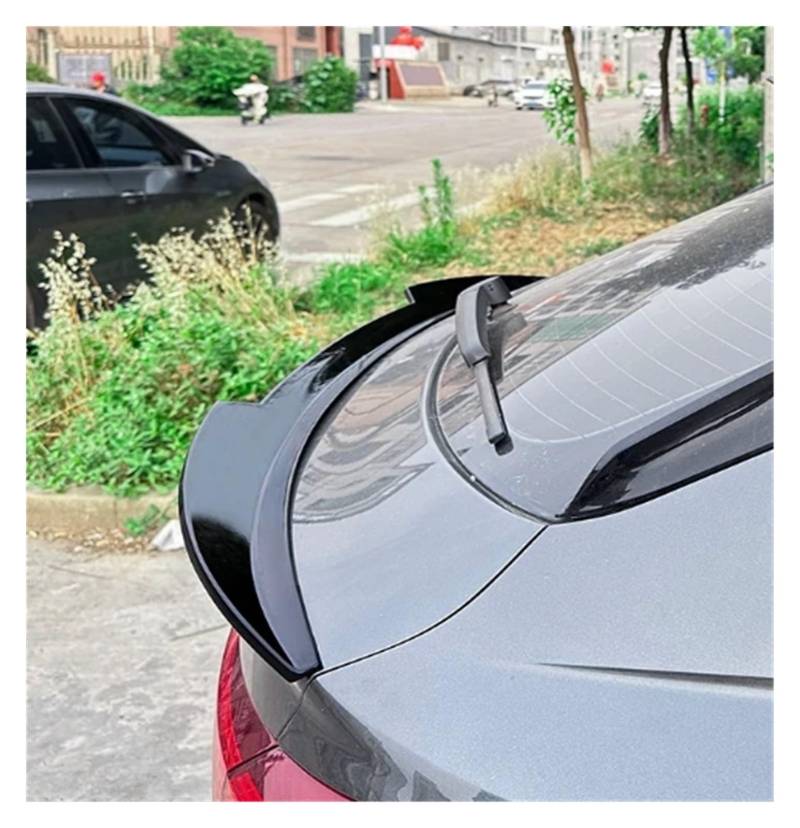 Heckspoiler Lippe Auto Hinten Dach Mid Spoiler Schwanz Flügel Heckklappe Mittleren Stamm Spoiler Für Q3 F3 Sportback 2019 2020 2021 2022 2023 2024 Dachspoiler(Rear Black) von DELORM