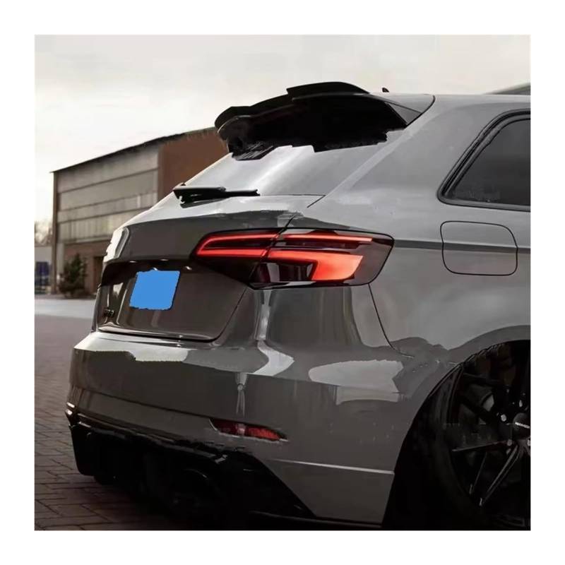 Heckspoiler Lippe Auto Styling Spoiler Flügel Lippe Für A3 S3 Fließheck 2014-2020 ABS Kunststoff Auto Hinten Stamm Dach Lip Spoiler Dachspoiler(Unpainted Primer) von DELORM