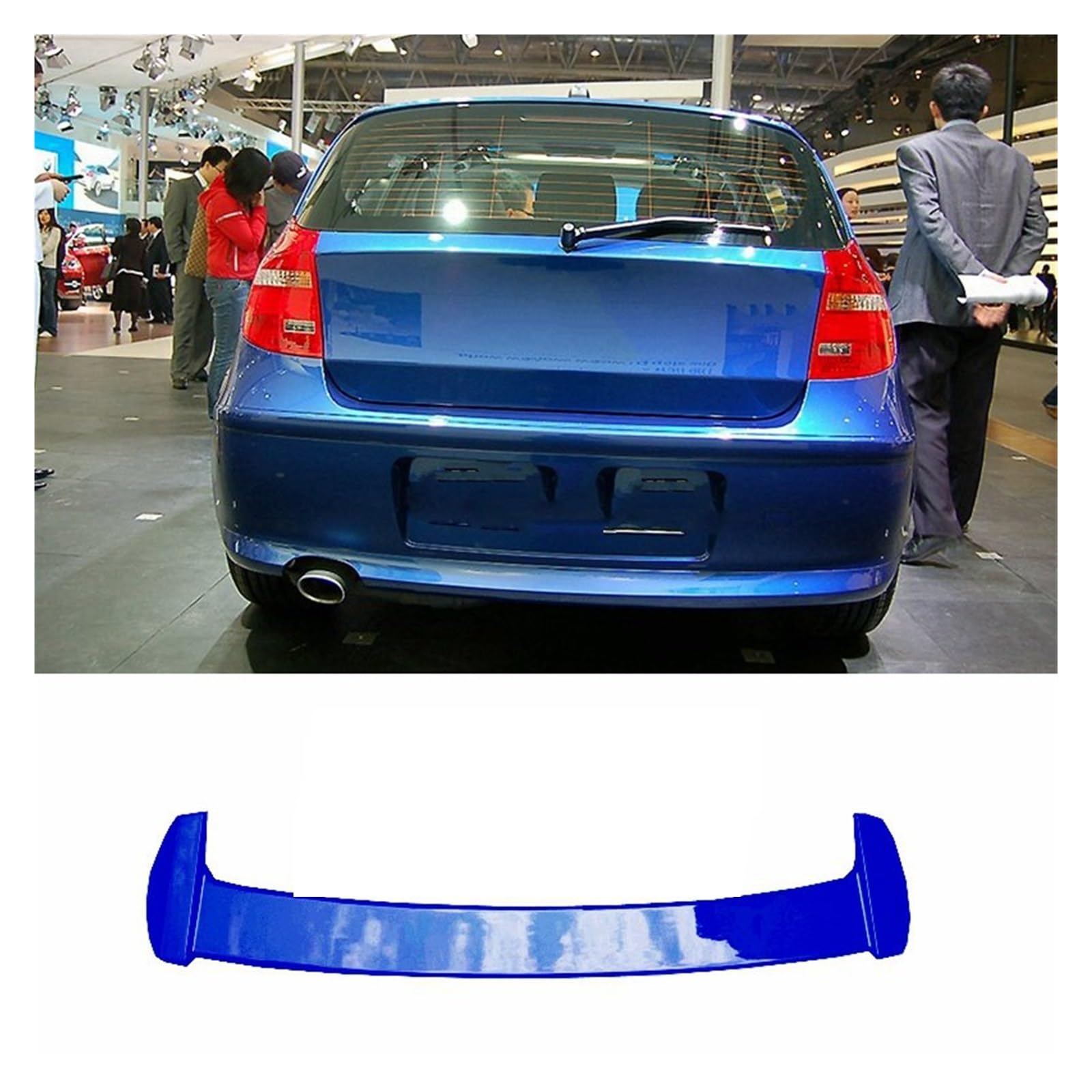 Heckspoiler Lippe Für 1 Serie E87 E81 F20 F21 116i 120i 118i M135i Spoiler 2005-2019 Carbon Faser Farbe ABS Dachspoiler Dachspoiler(E87 E81 Dark Blue T) von DELORM