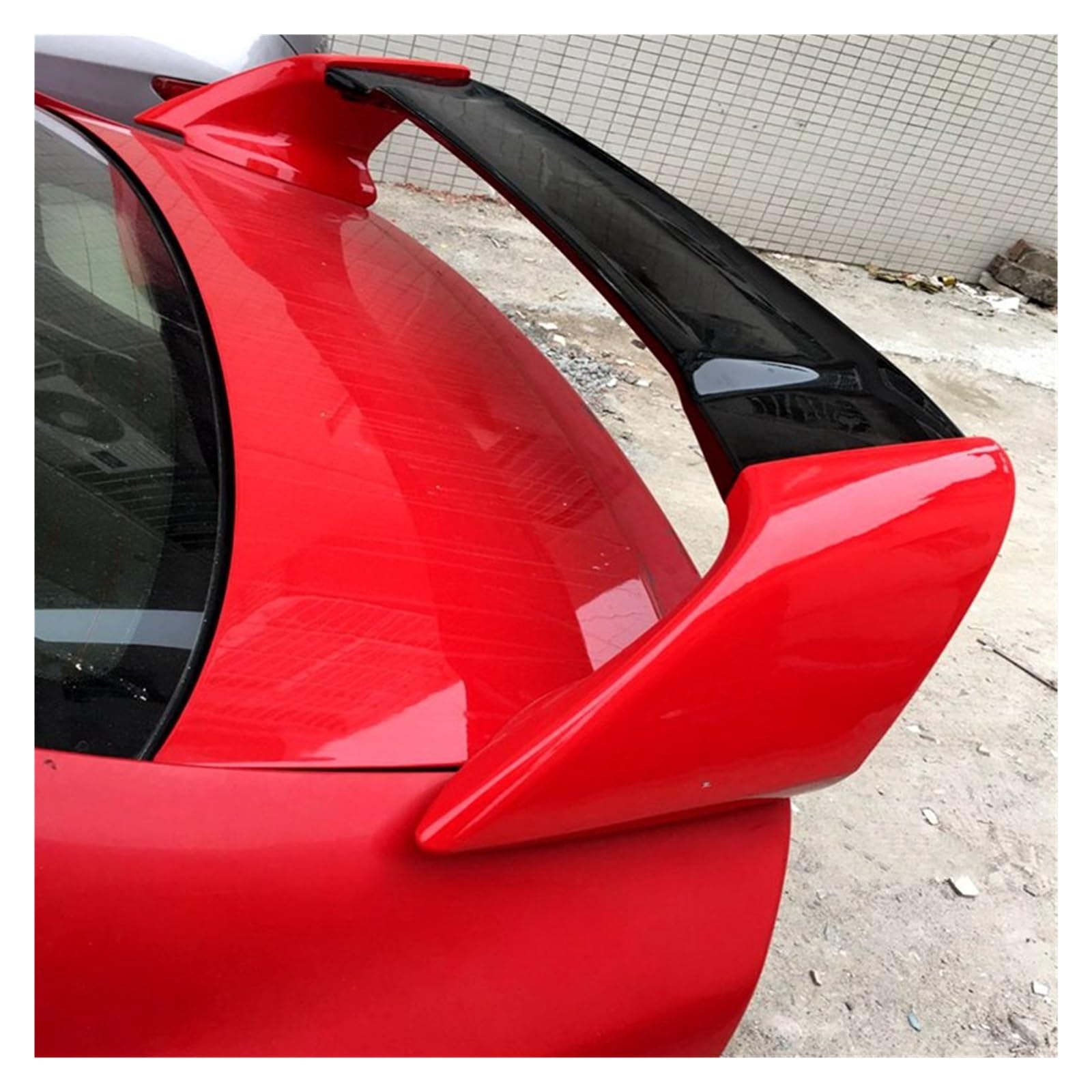 Heckspoiler Lippe Für Accord Spoiler 2008 2009 2010 2011 2012 2013 ABS Material Auto Heckflügel Primer Farbe Heckspoiler FD2 Spoiler Dachspoiler(Rot) von DELORM