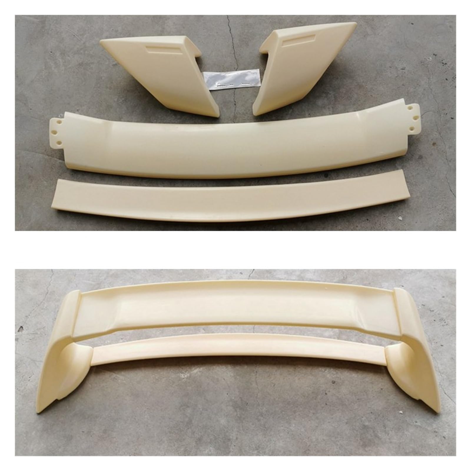 Heckspoiler Lippe Für Civic 2006-2011 ABS FD2 Spoiler DREI Teile Oder Vier Teile Kofferraumabdeckung Heckflügel Auto Heckspoiler Dachspoiler(4 Parts No Paint) von DELORM