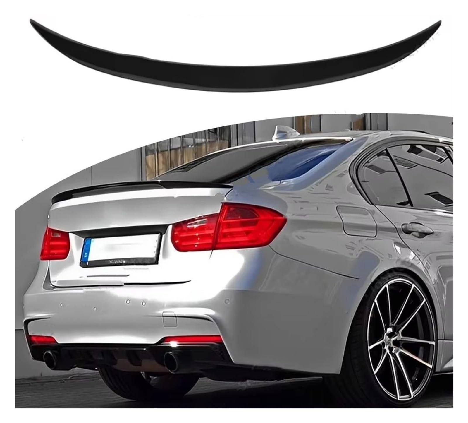 Heckspoiler Lippe Für F30 F35 F80 MP Stil Heckspoiler Flügel 3 Serie 316d 318i 320i 330i 325i 320d 340i M3 BodyKits 2012-2019 Dachspoiler von DELORM