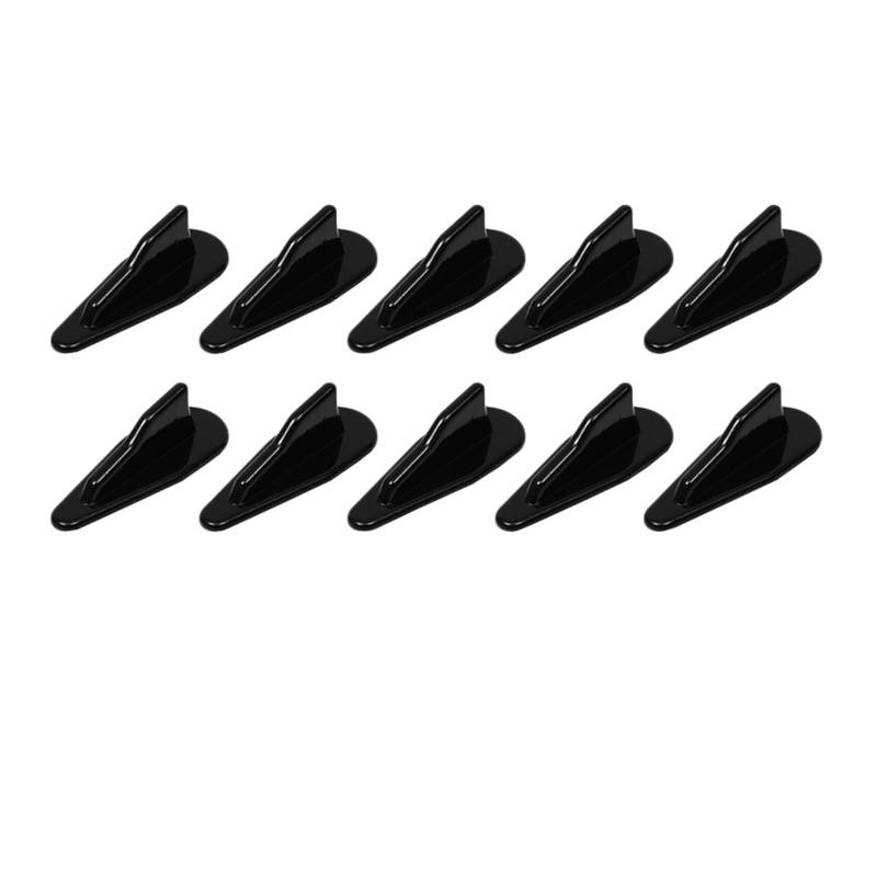 Heckspoiler Lippe Für Tesla Für Modell Y 2023 Auto Dach Shark Fin Stil Diffusor Spoiler Zubehör Dachspoiler(Bk 10piece style2) von DELORM