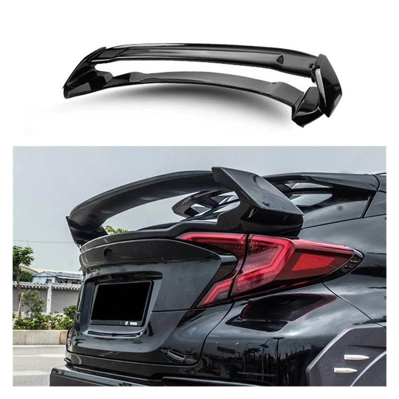 Heckspoiler Lippe Für Toyota Für CHR C-HR 2016 2017 2018 2019 2020 2021ABS Material Auto Hinten Stamm Flügel Sport Zubehör Körper Kit Dachspoiler(Unpainted) von DELORM