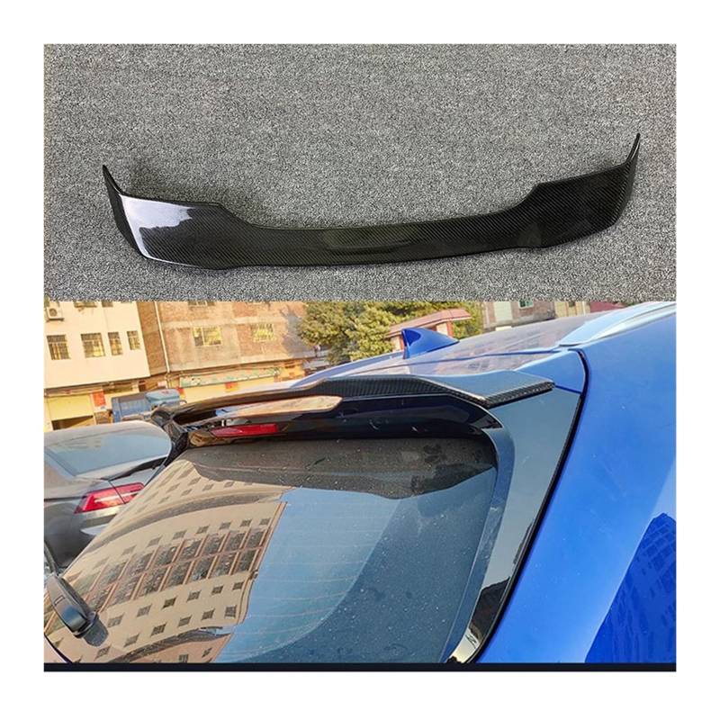 Heckspoiler Lippe Geschmiedeter Heckspoiler Aus Kohlefaser Für Den Kofferraum Für Lexus UX UX200 UX250h UX260h 2019 2020 2021 2022 Dachspoiler(Roof Bright Black) von DELORM