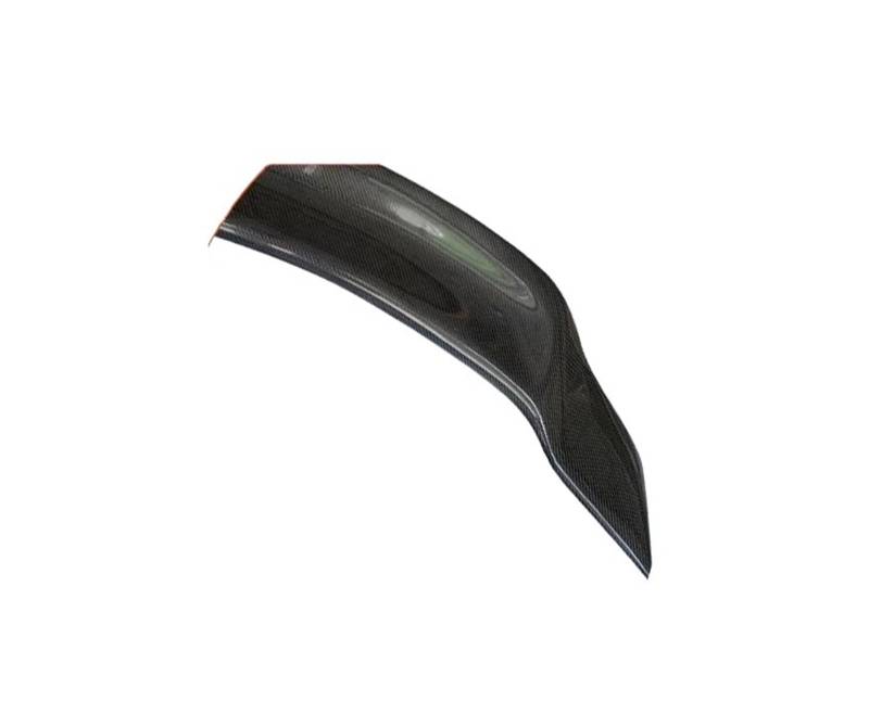 Heckspoiler Lippe Heckdeckel Auto Flügel Ducktail Lip Spoiler Für Benz C Klasse W204 C200 C250 C300 4 Tür Limousine 2008-2014 Carbon Schwarz Dachspoiler(Kohlefaser) von DELORM