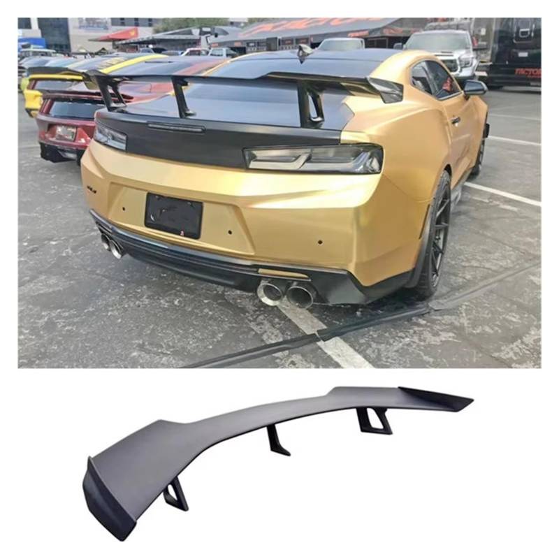 Heckspoiler Lippe Helle Schwarz ABS Hinten Stamm Deckel Flügel Spoiler Für Chevrolet Für Camaro 2016 2017 2018 2019 Auto Heckspoiler Stamm Spoiler Dachspoiler von DELORM