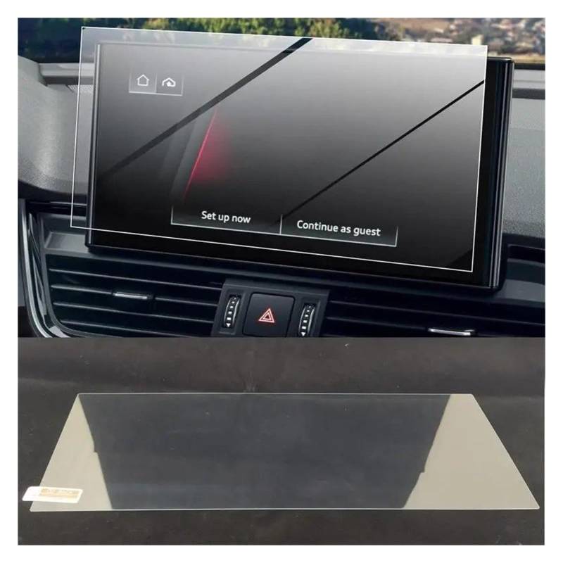 Instrumententafel Schutzfolie 10,1 Zoll Auto Infotainment Radio GPS Navigation Innen Zubehör Gehärtetes Glas Screen Protector Film Für A4 2022 GPS Schutzfolie von DELORM