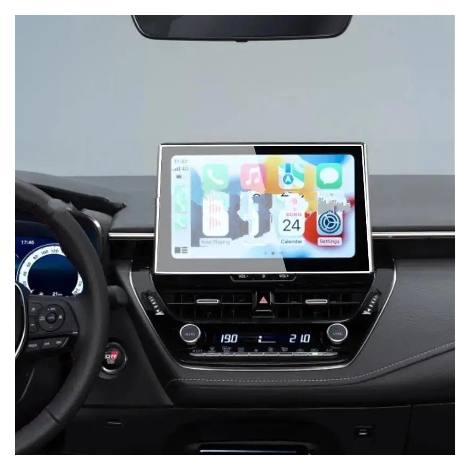 Instrumententafel Schutzfolie 10,5 Zoll Auto GPS Navigation Schutz Bildschirm LCD Anti-Scratch TPU Screen Protector Film Für Toyota Für Corolla Für Kreuz 2022 2023 GPS Schutzfolie von DELORM