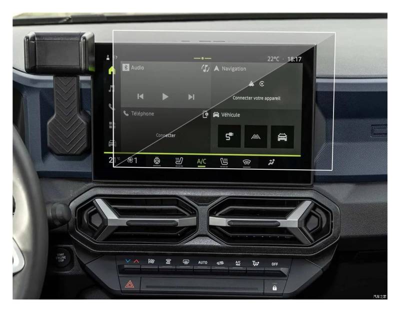 Instrumententafel Schutzfolie 2PCS Für Dacia Für Duster/Für Dacia Für Frühling 2024 10,1 Zoll Auto Radio GPS Navigation PET Screen Schutz Film Innen Zubehör GPS Schutzfolie von DELORM