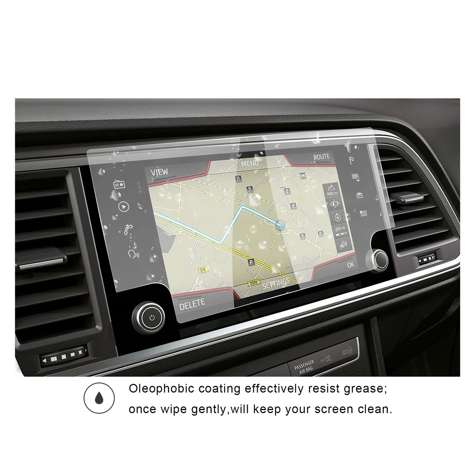 Instrumententafel Schutzfolie 8 Zoll Auto Navigation Touch Center Screen Protector Für Ateca Für FR 2020 Auto Innen Ateca Zubehör Gehärtetem Glas Film GPS Schutzfolie von DELORM