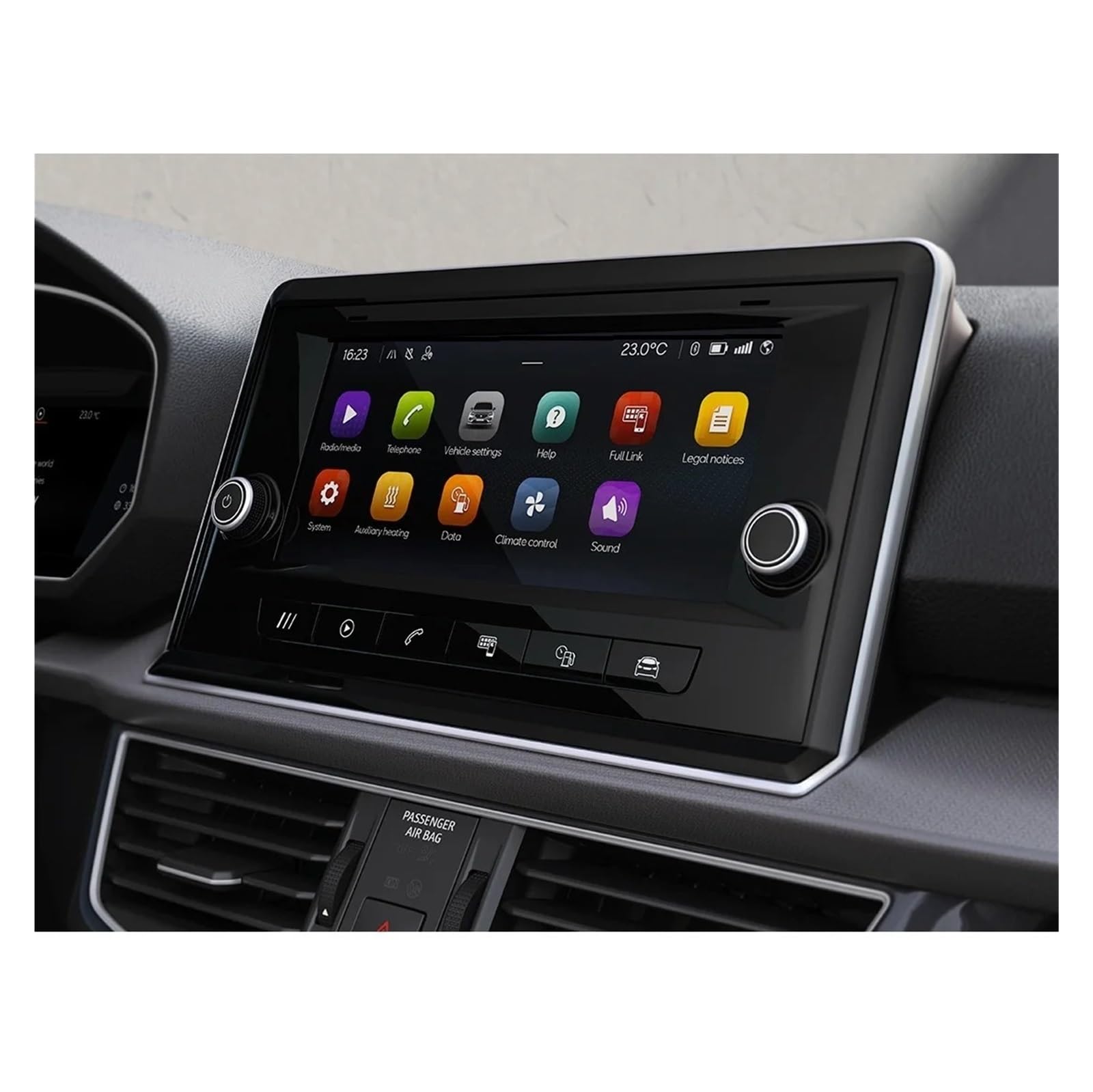 Instrumententafel Schutzfolie 8 Zoll Auto Navigation Touch Center Screen Protector Für Sitz Für Tarraco 2019 2020 Auto Innen Zubehör GPS Schutzfolie(8.25-Inch) von DELORM