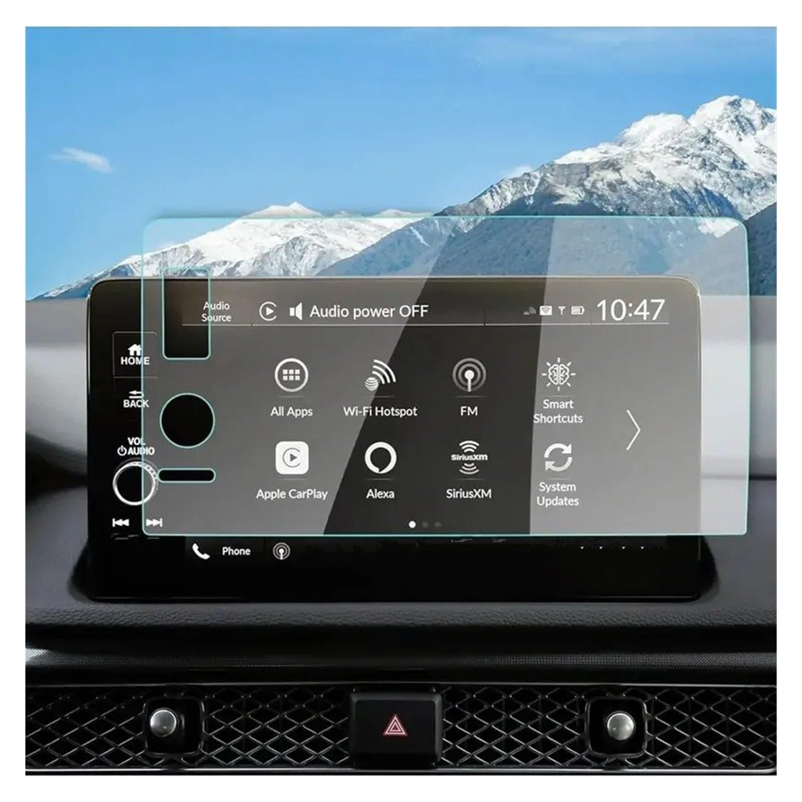 Instrumententafel Schutzfolie 9 Zoll Auto LCD GPS Navigation Gehärtetem Glas Screen Protector Film Für ZR-V Für ZRV 2024 Innen Zubehör GPS Schutzfolie von DELORM