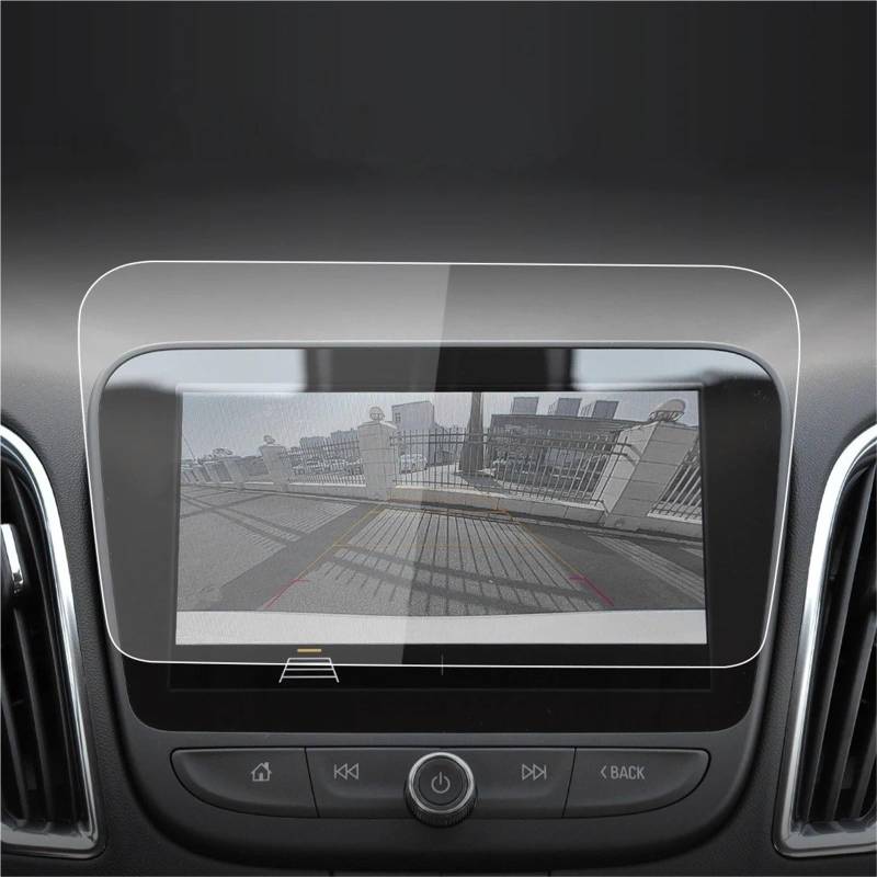 Instrumententafel Schutzfolie Auto Aufkleber Screen Protector Für Carplay Für Chevrolet Für Malibu 2023 Auto Display Navigation Gehärtetem Glas Schutz Film GPS Schutzfolie(Blue for 23 Malibu) von DELORM