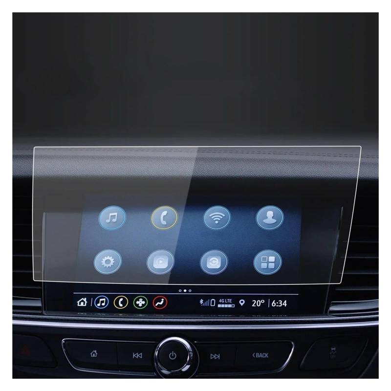 Instrumententafel Schutzfolie Auto Aufkleber Screen Protector Navigator Display Gehärtetem Glas Schutz Film Für Buick Für Regal 2023 Auto Zubehör GPS Schutzfolie(Blue For23 Regal) von DELORM