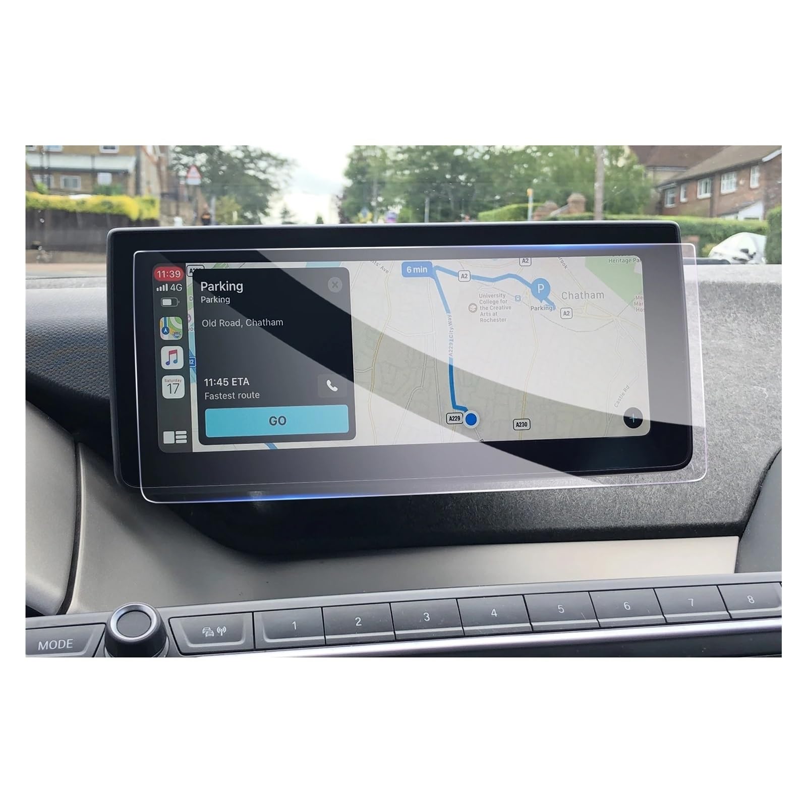 Instrumententafel Schutzfolie Auto LCD Instrument Display Screen Protector Für I3 2014-2022 10,25-Zoll Auto Zubehör Gehärtetes Glas Film GPS Schutzfolie von DELORM